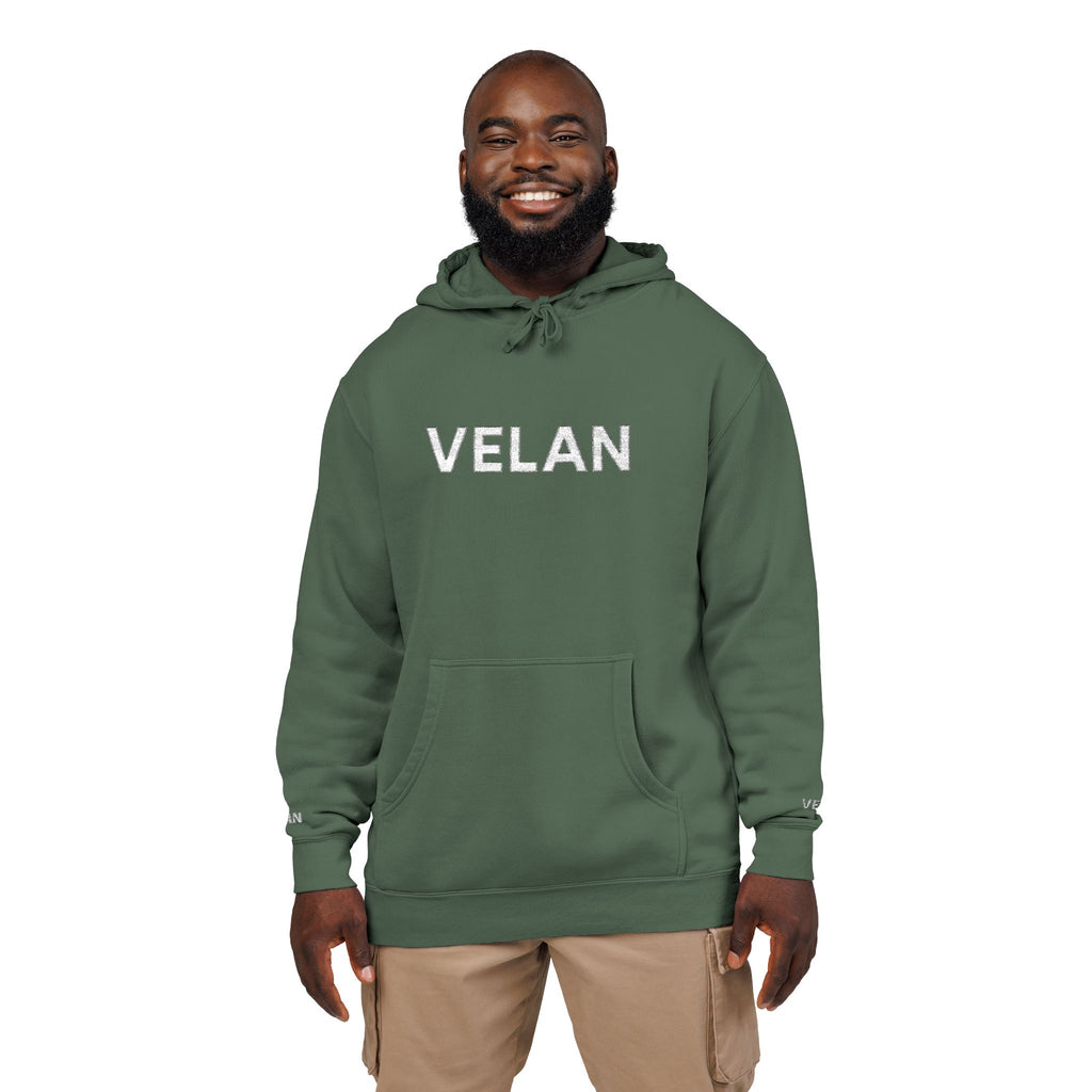 Velan Distressed Pigment-Dyed Hoodie