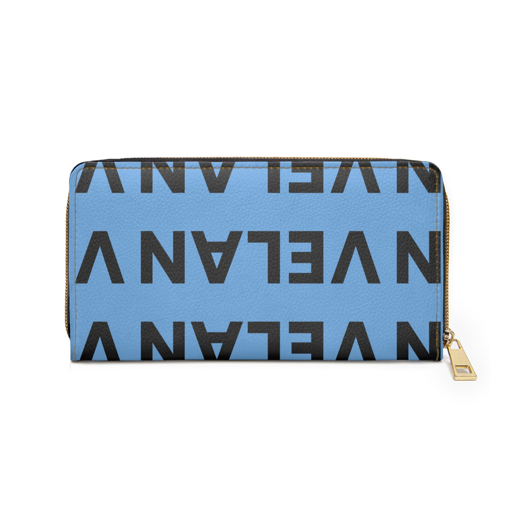 Velan Blue Zipper Wallet