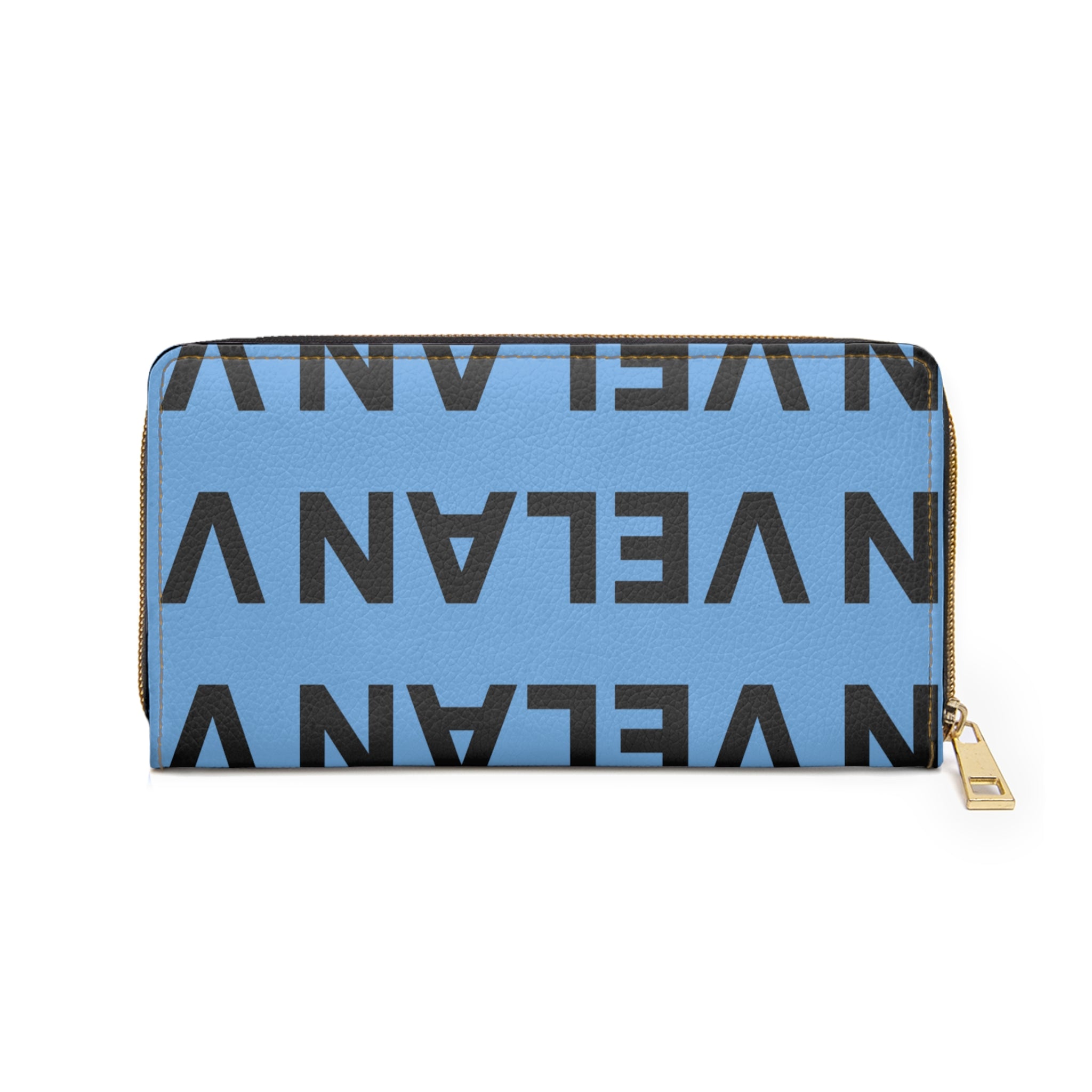 Velan Blue Zipper Wallet