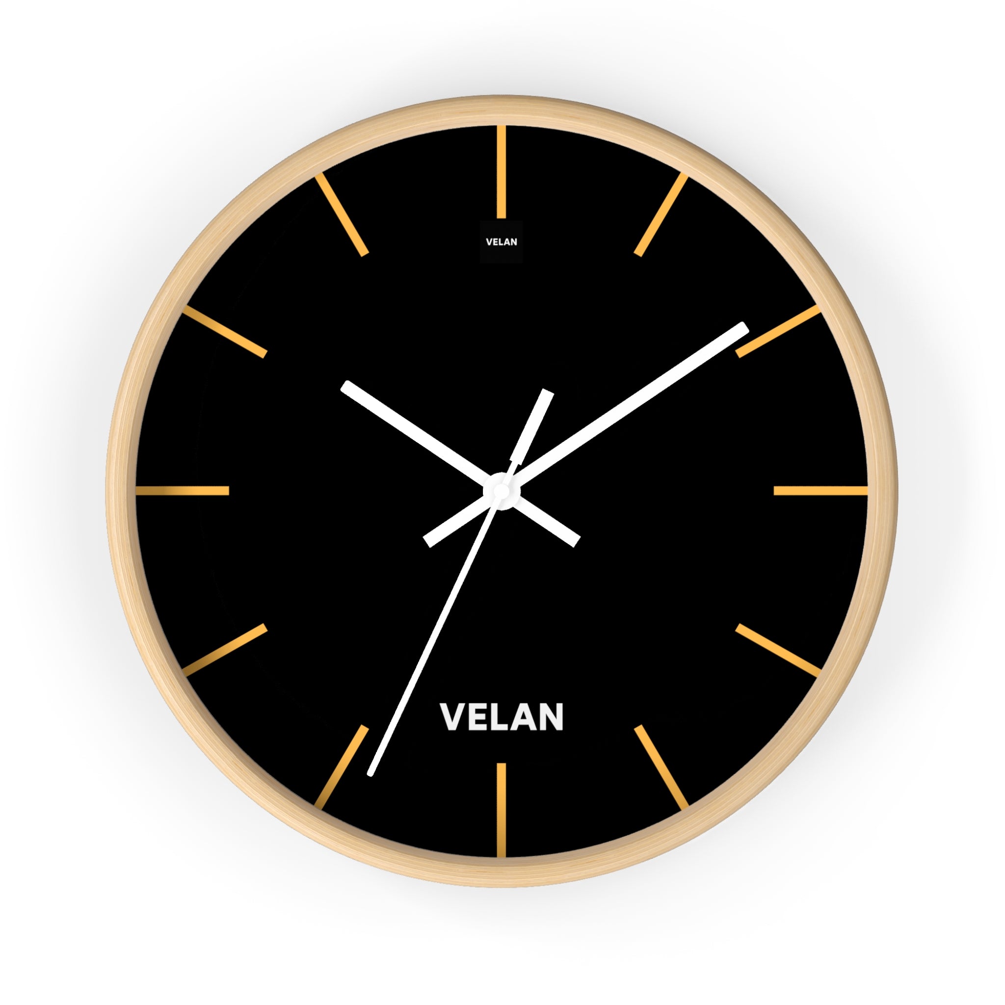 Velan Black & Gold Wall Clock
