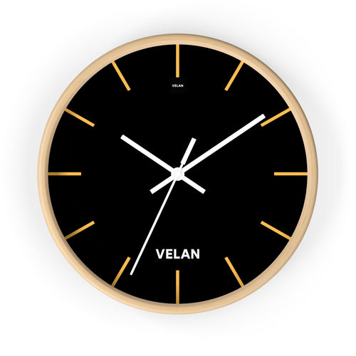 Velan Black & Gold Wall Clock