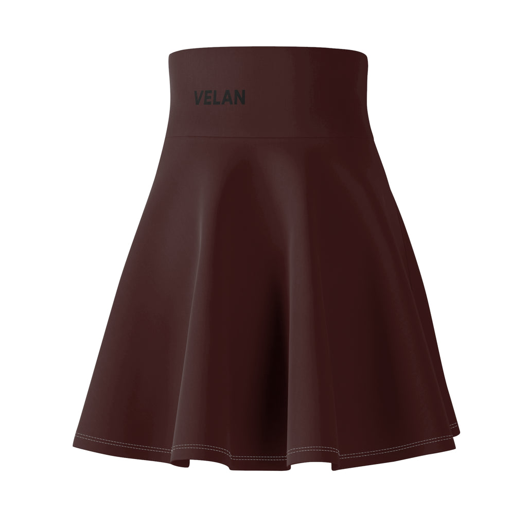Grey High-Waist Skater Skirt — Flared A-Line Women's Mini