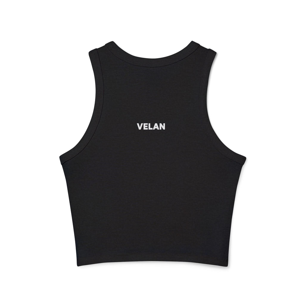 Velan Women's Hearts Tank Crop Top