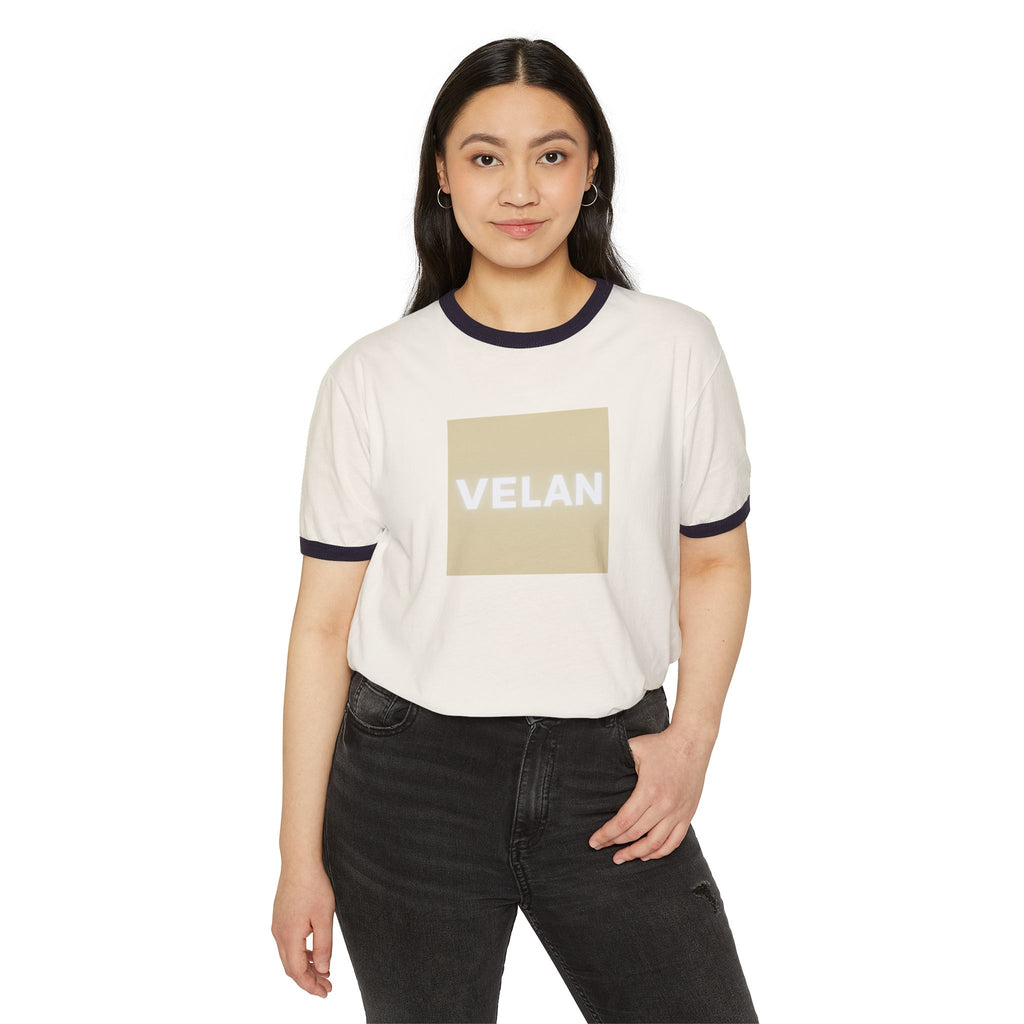 Velan Unisex Retro Ringer Tee
