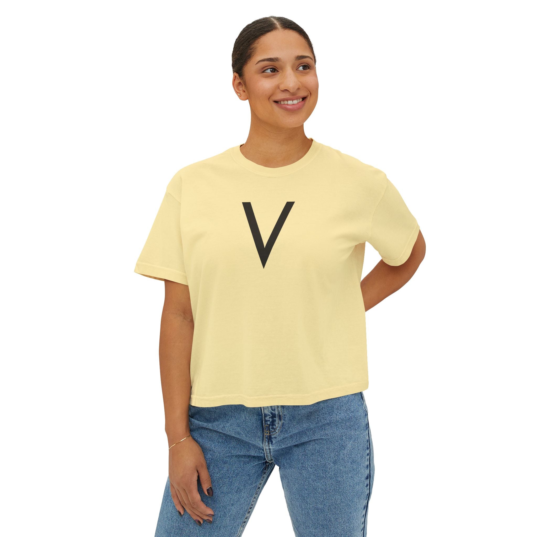 Velan Women's Minimalist Boxy Tee