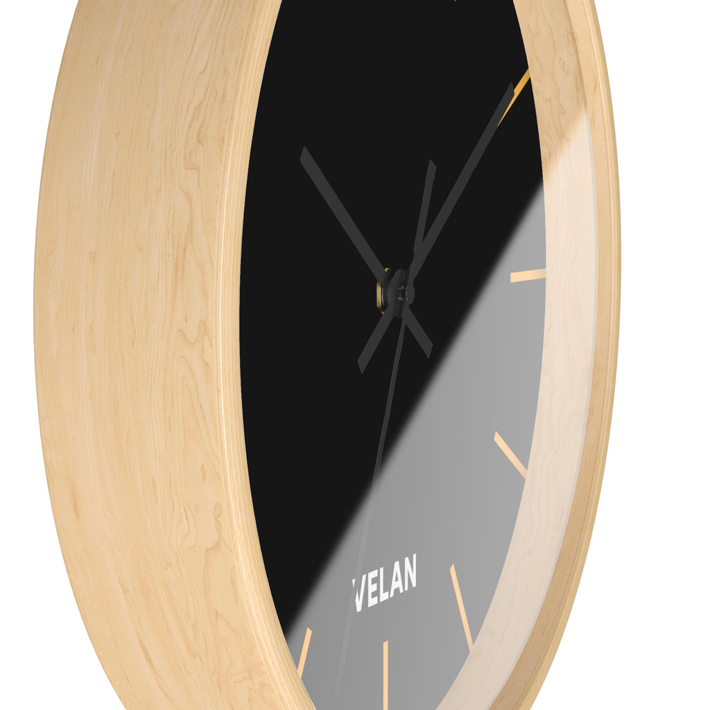 Velan Black & Gold Wall Clock