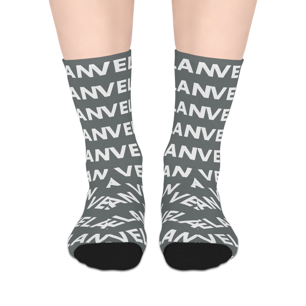 Velan Mid-Length Grey Relax Socks