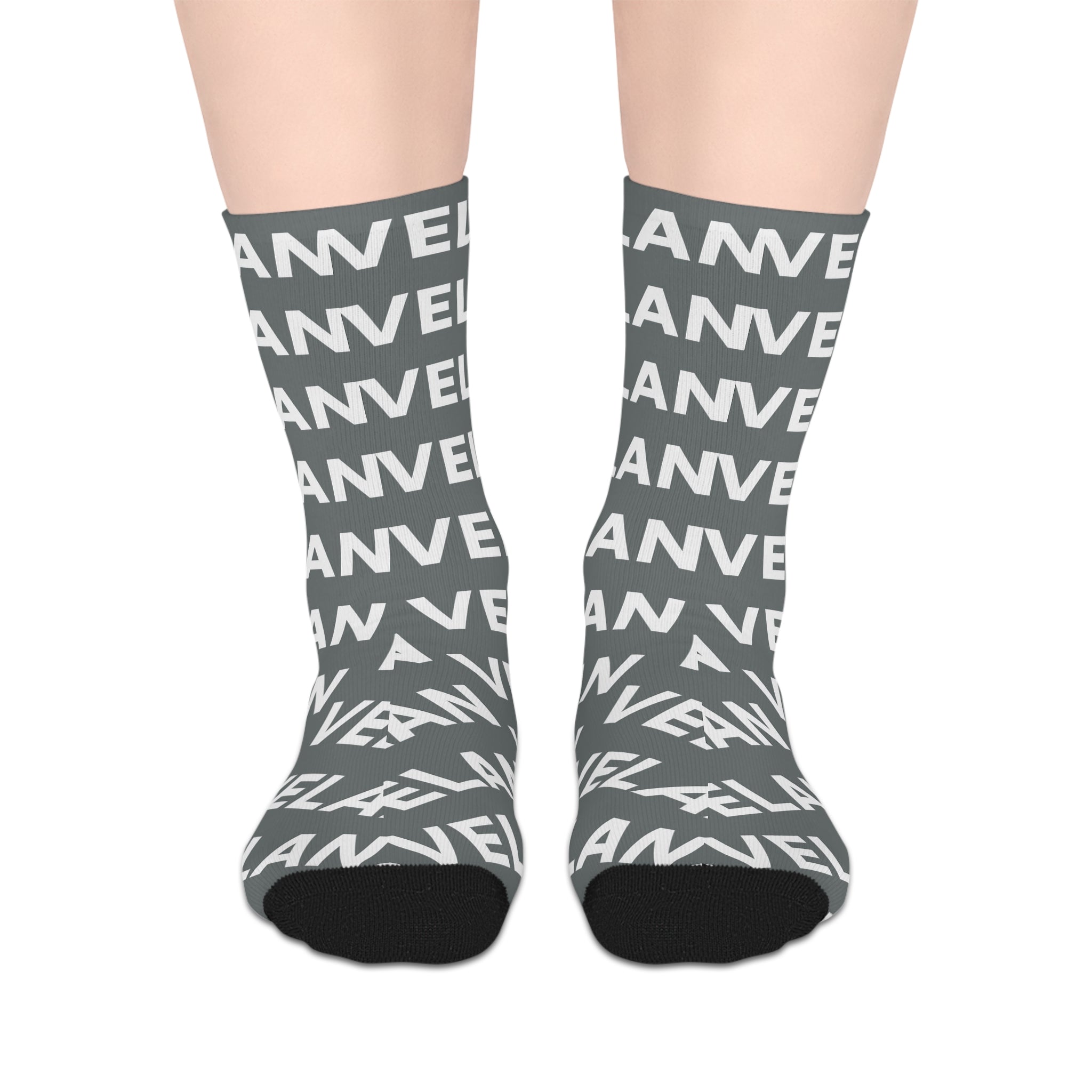 Velan Mid-Length Grey Relax Socks