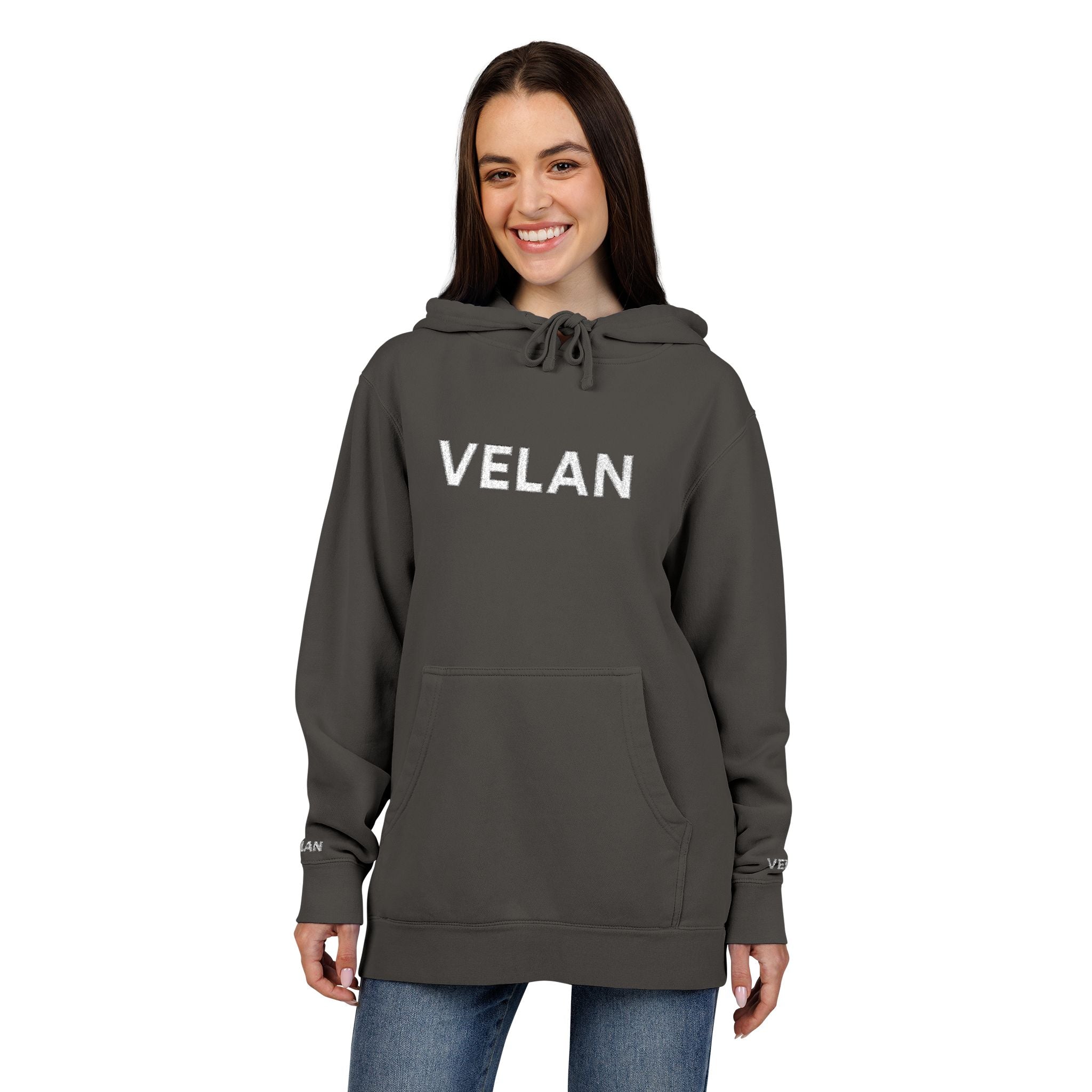 Velan Distressed Pigment-Dyed Hoodie