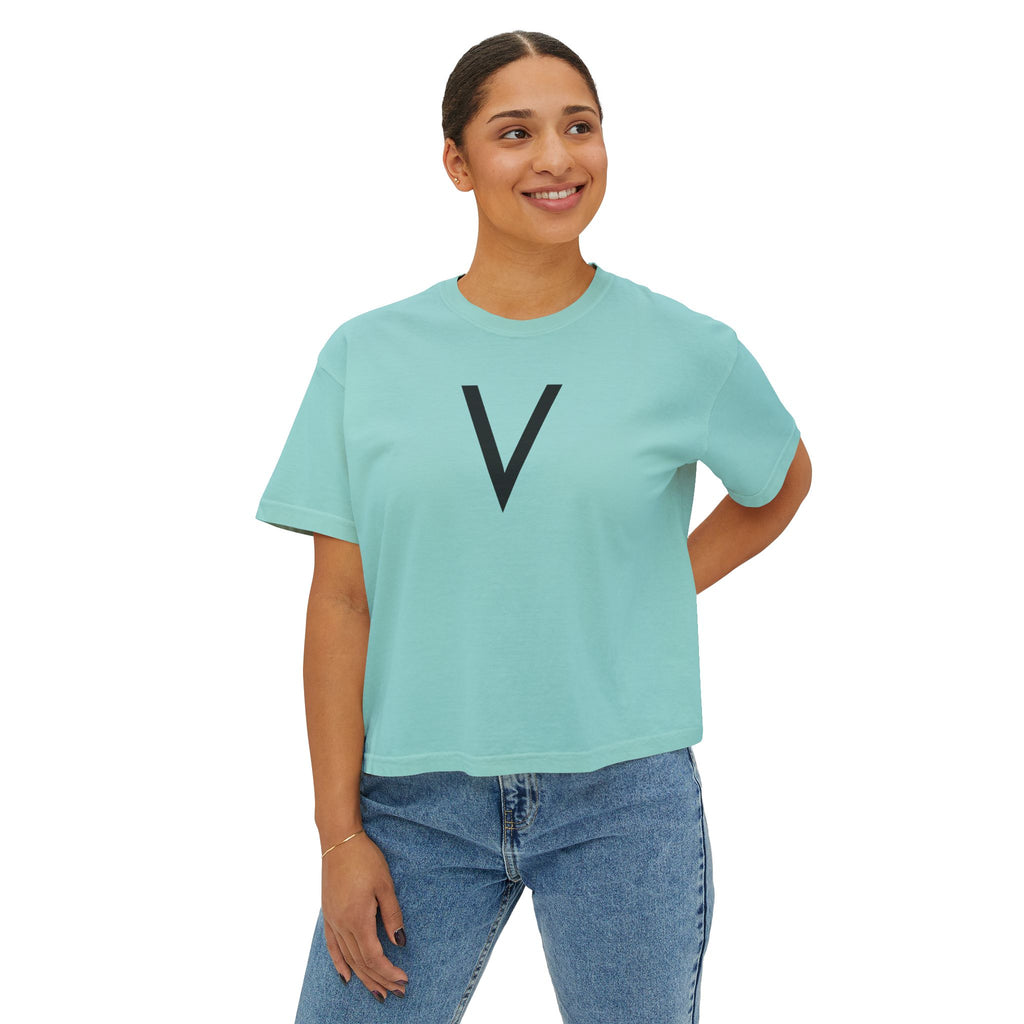 Velan Women's Minimalist Boxy Tee