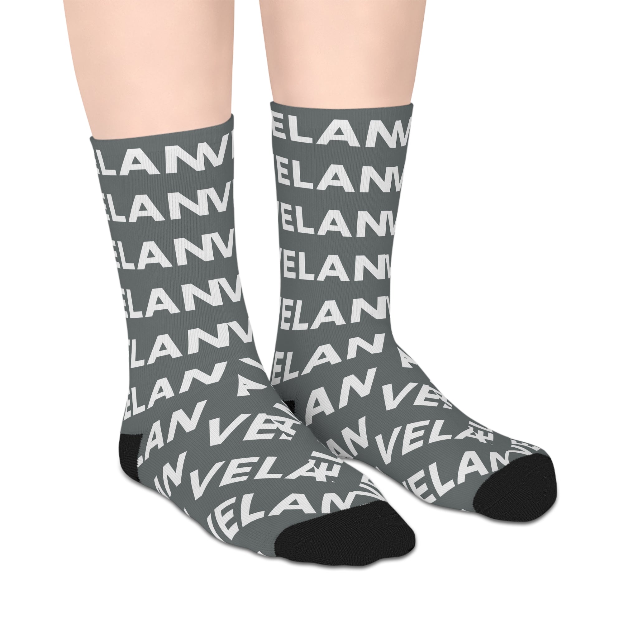Velan Mid-Length Grey Relax Socks