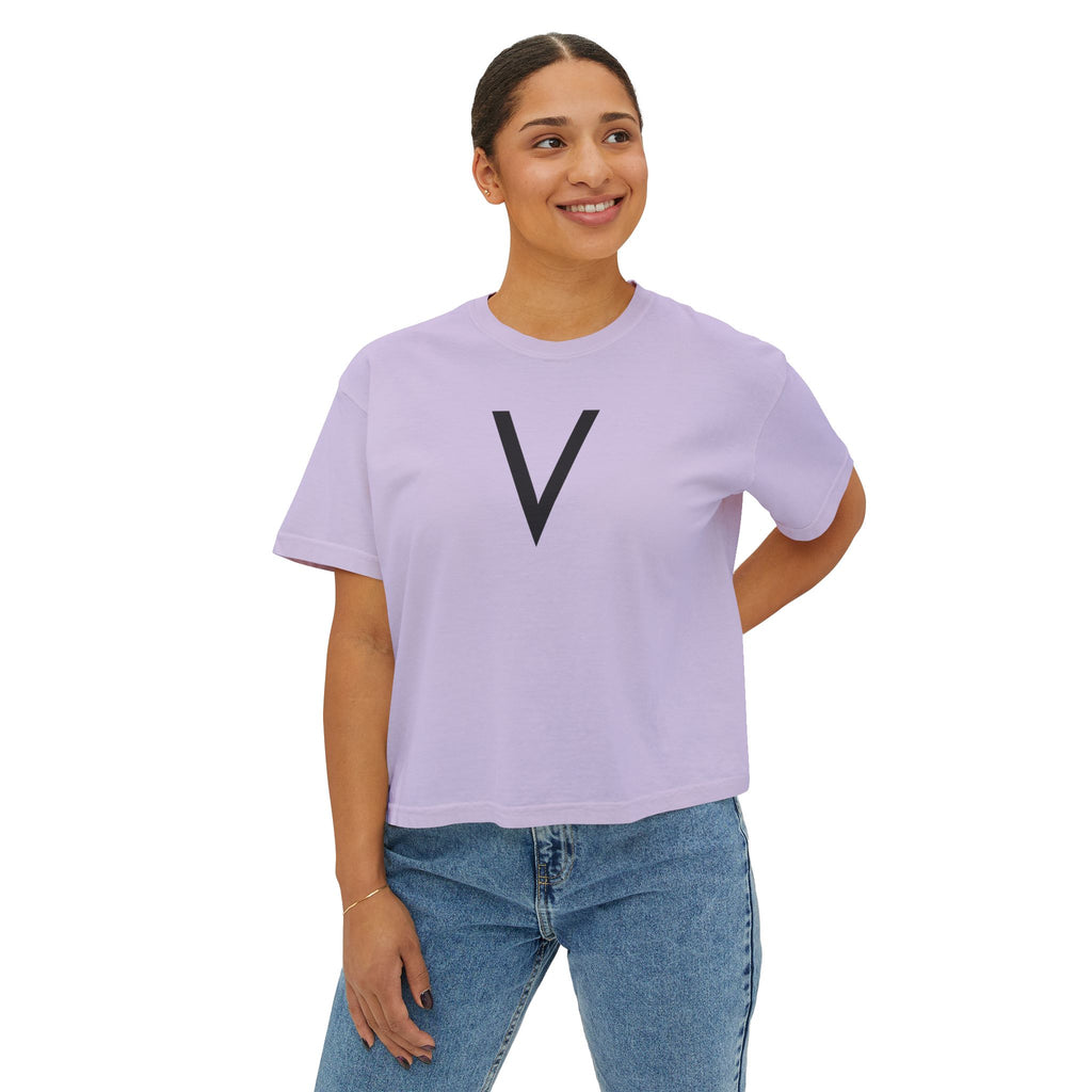 Velan Women's Minimalist Boxy Tee