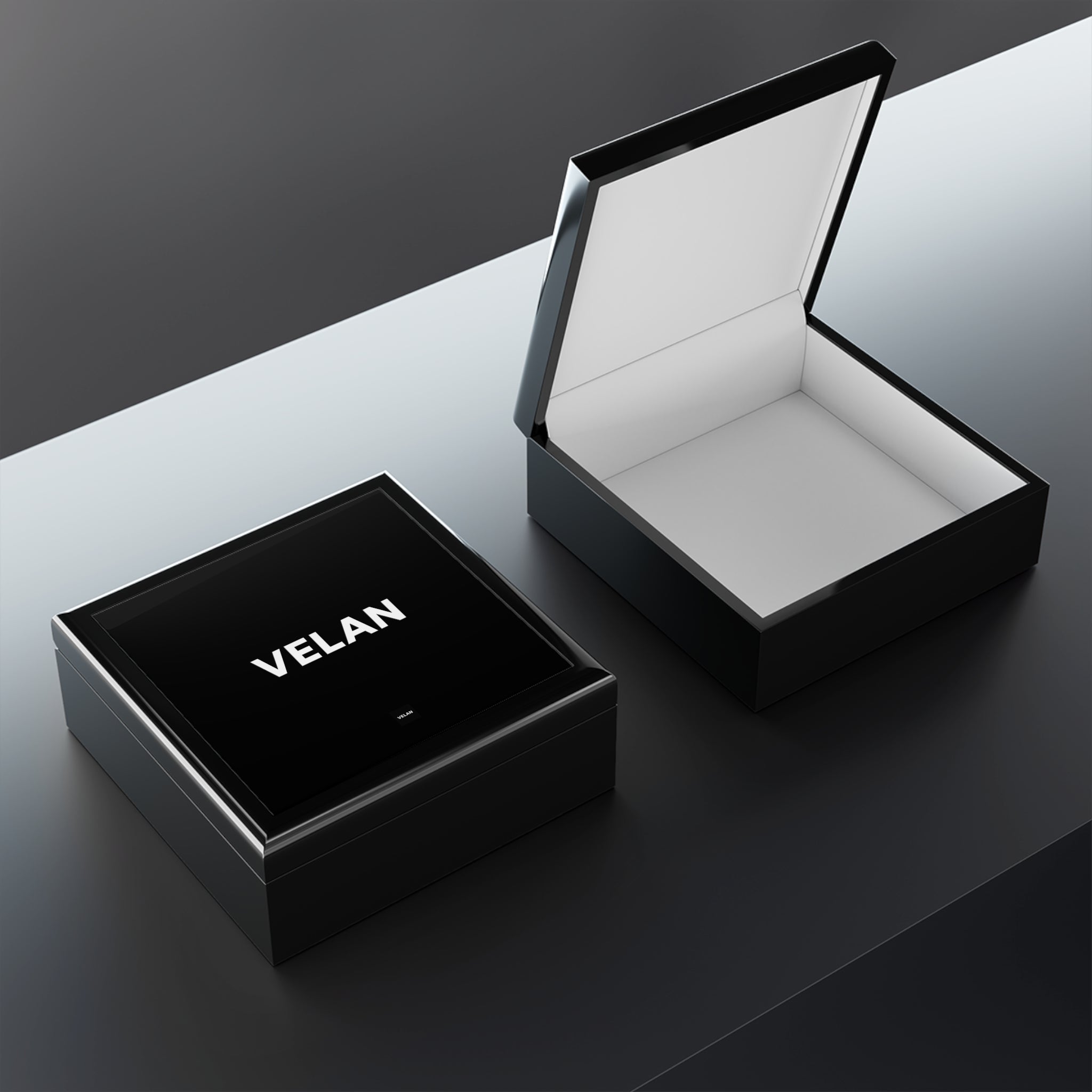 Velan Black Jewelry Box — Elegant Velvet Jewelry Organizer
