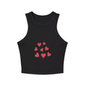 Velan Women's Hearts Tank Crop Top