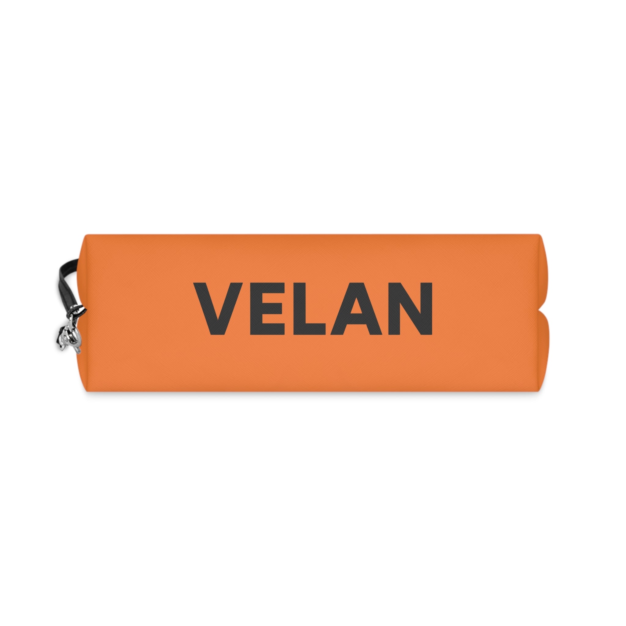 Velan Orange Wristlet Makeup Bag