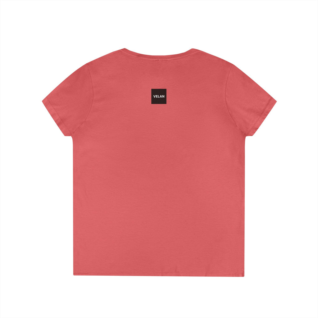 Velan Women's Minimalist V-Neck Tee