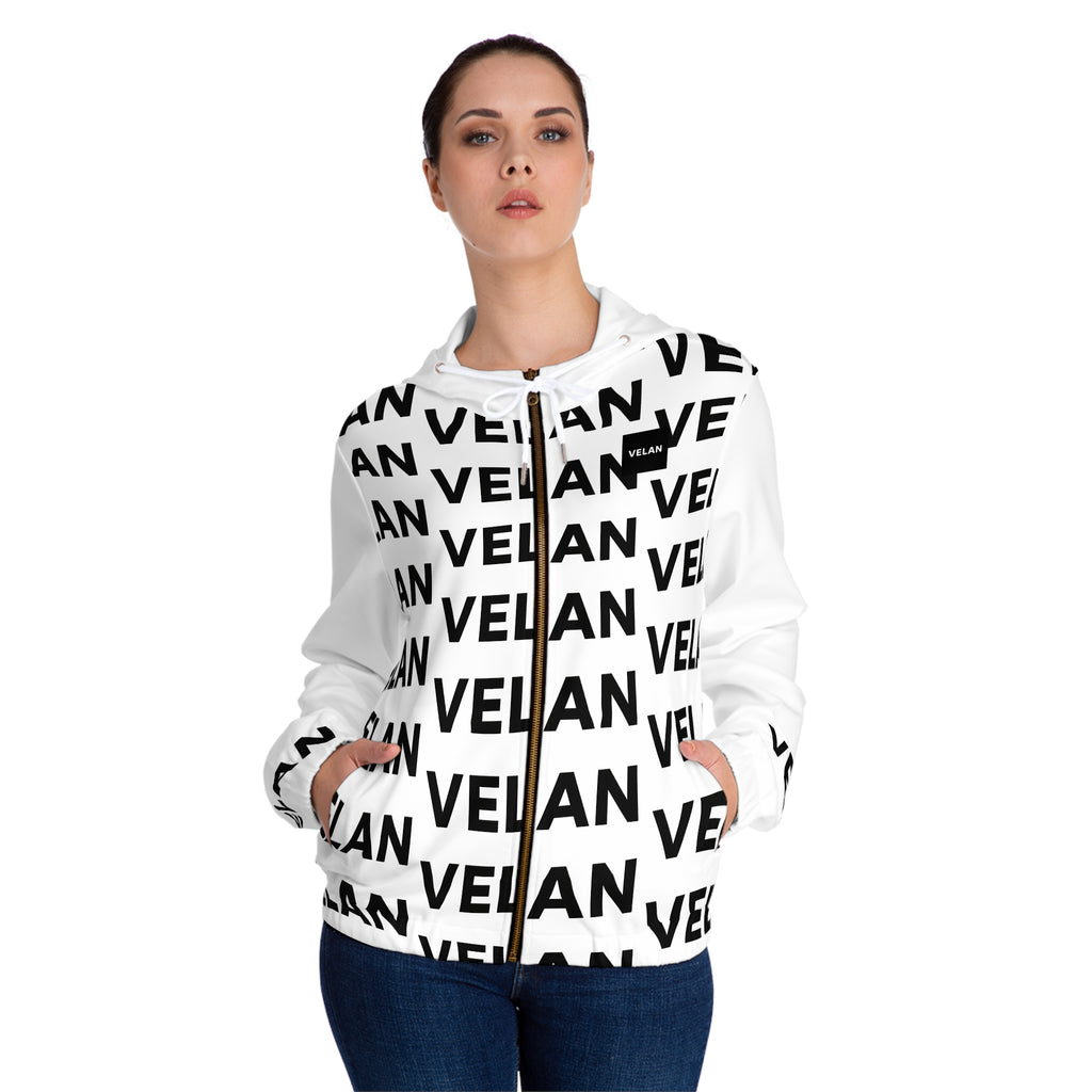 Velan Women’s Bold Monogram Full-Zip Hoodie
