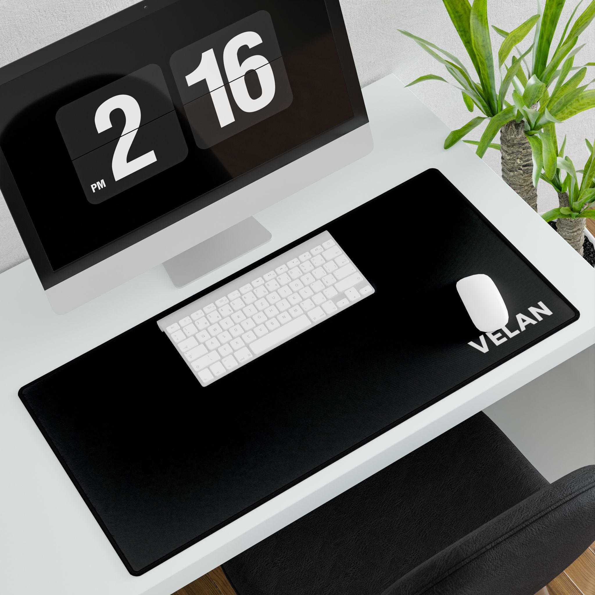 Velan Black Gaming & Office Desk Mat