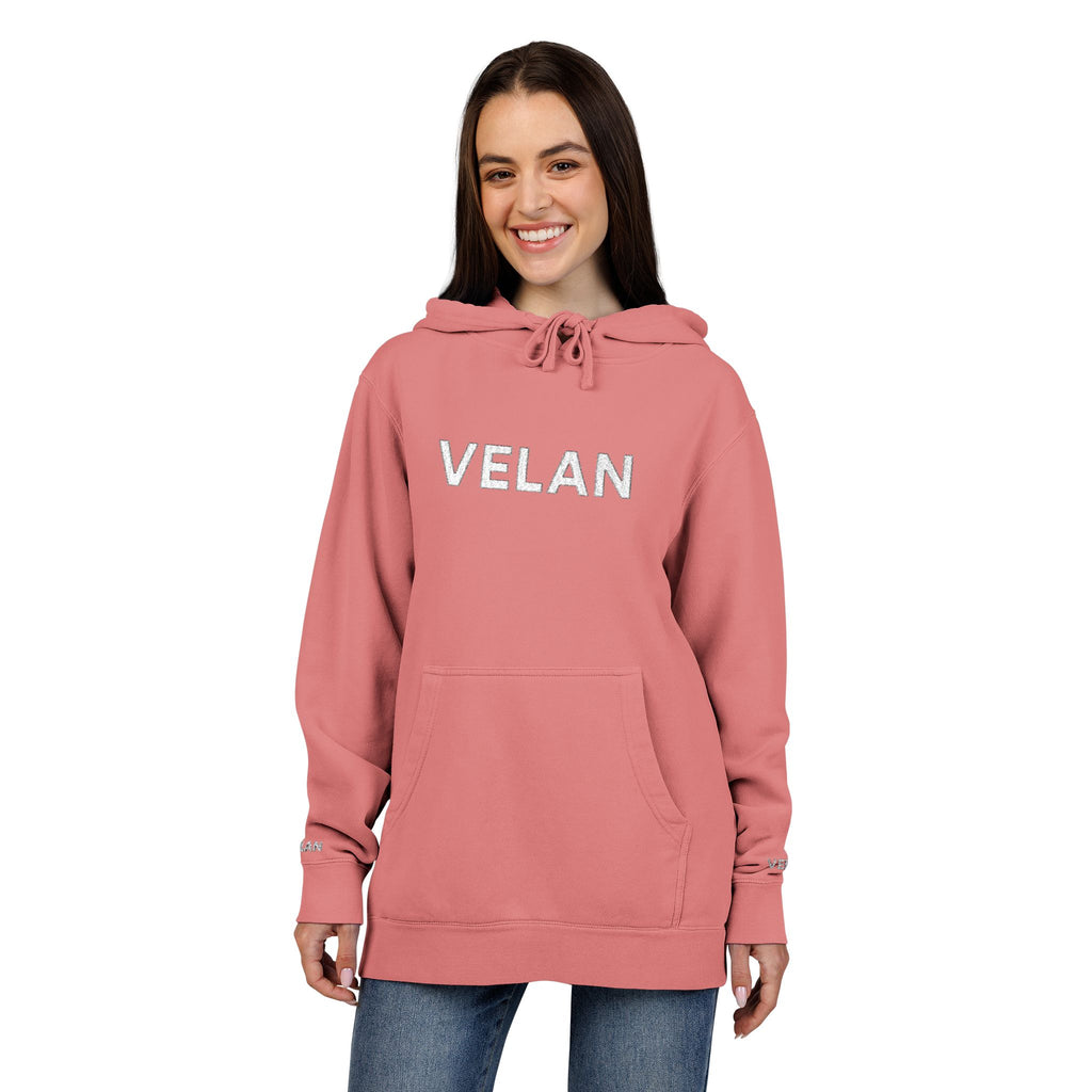 Velan Distressed Pigment-Dyed Hoodie