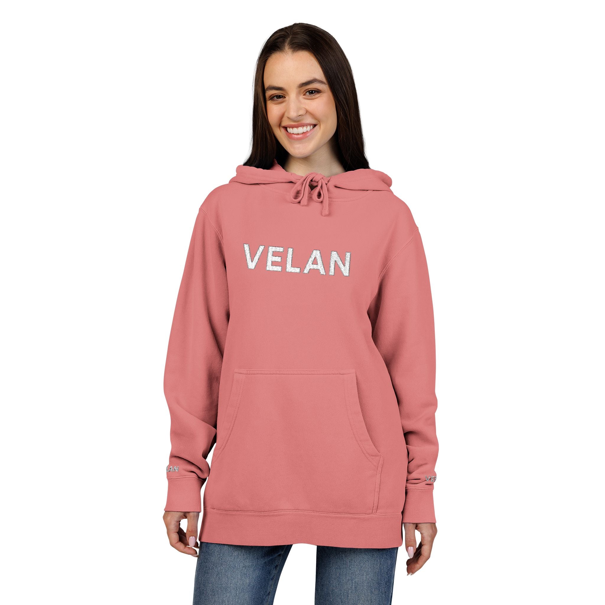 Velan Distressed Pigment-Dyed Hoodie