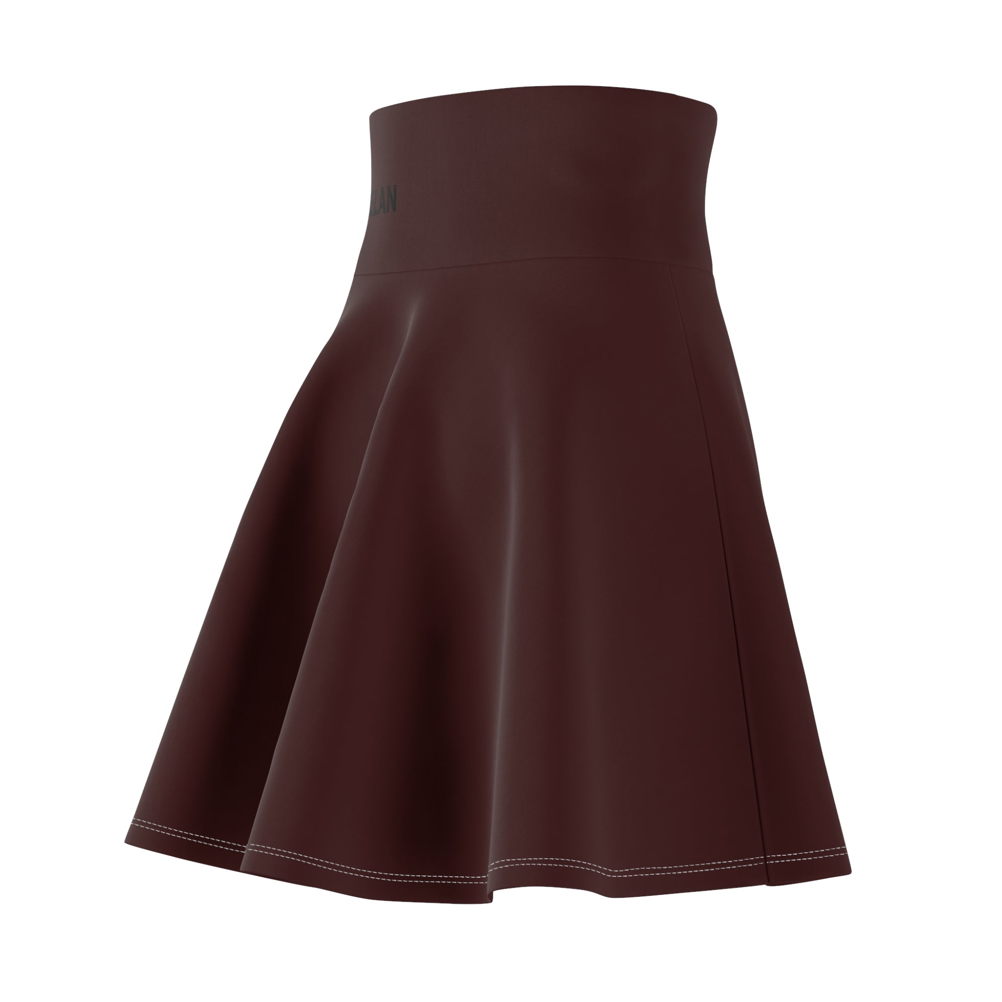 Grey High-Waist Skater Skirt — Flared A-Line Women's Mini
