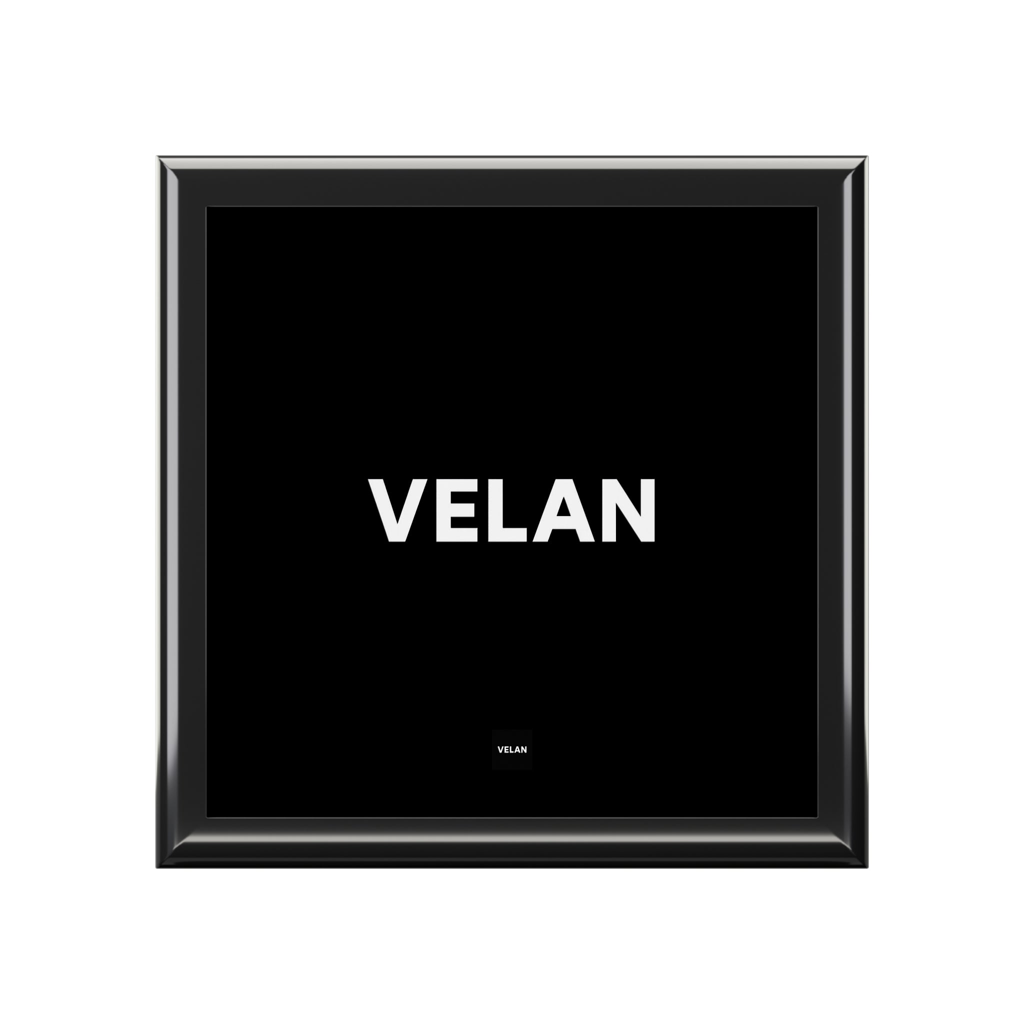 Velan Black Jewelry Box — Elegant Velvet Jewelry Organizer