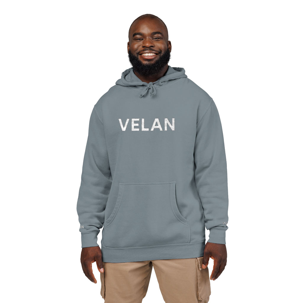 Velan Distressed Pigment-Dyed Hoodie