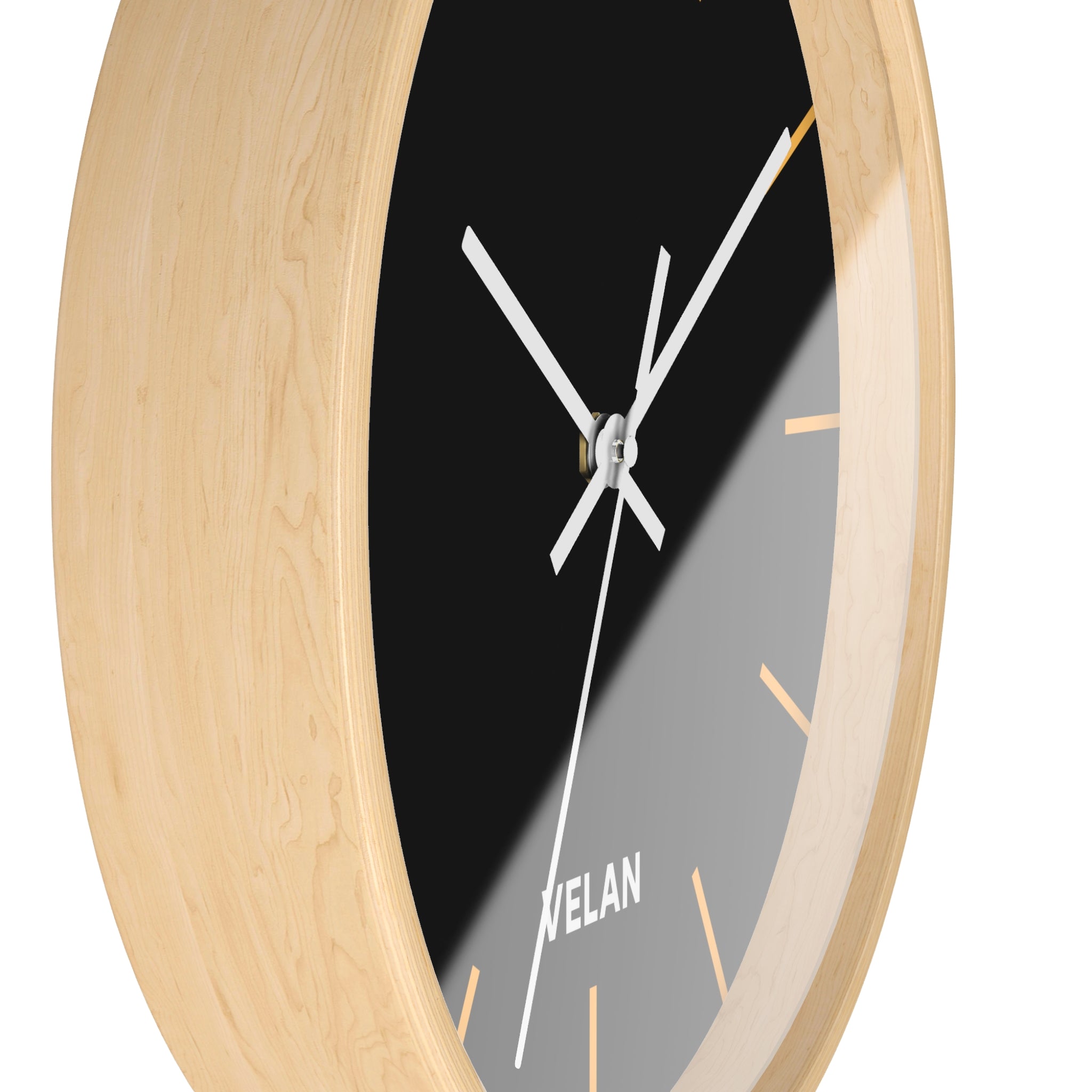 Velan Black & Gold Wall Clock