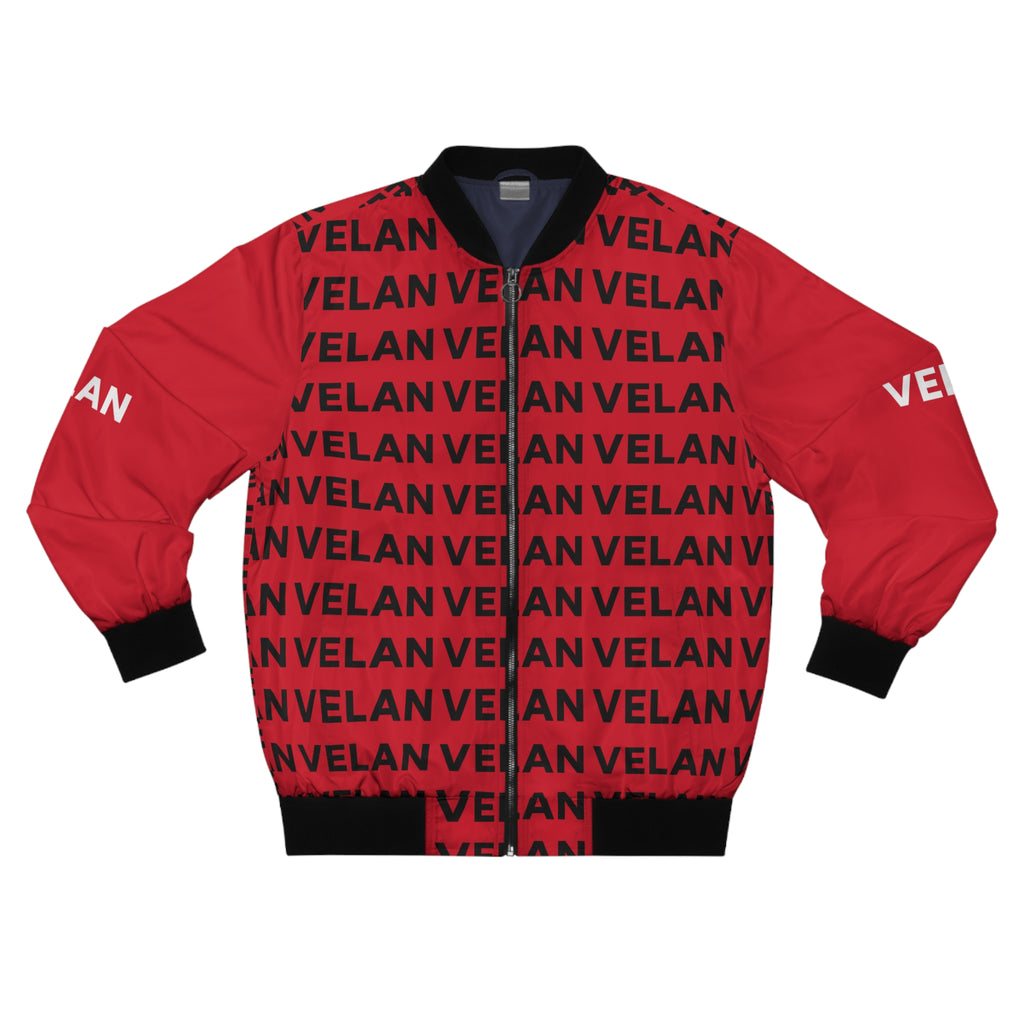 Velan Red Bomber Jacket