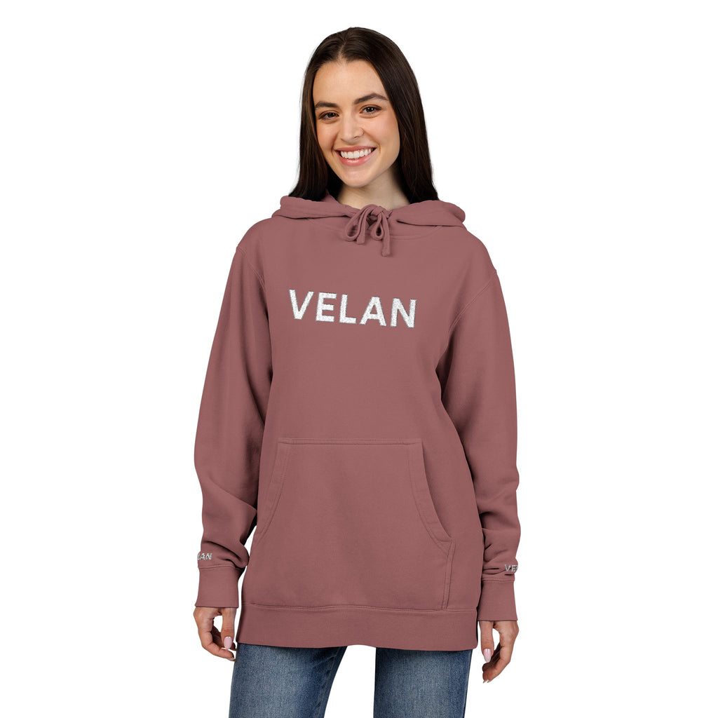 Velan Distressed Pigment-Dyed Hoodie