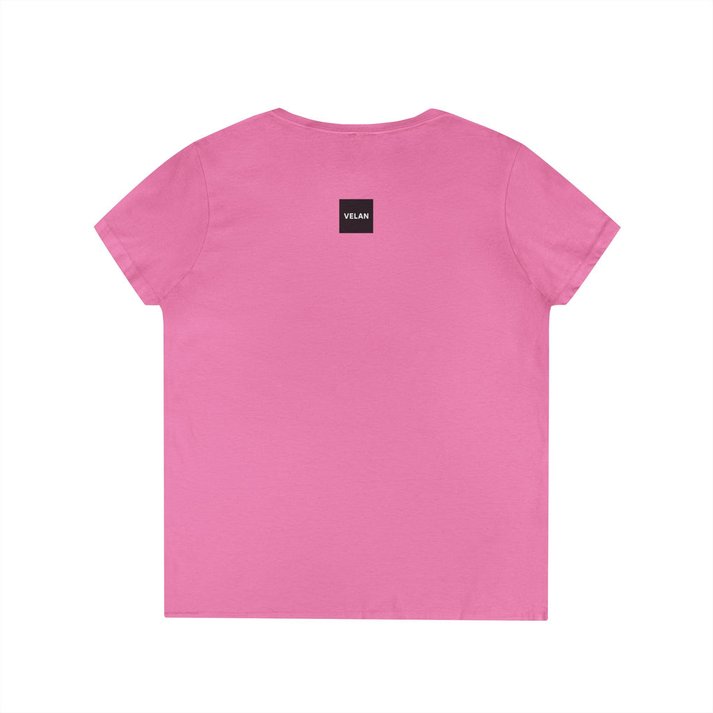 Velan Women's Minimalist V-Neck Tee